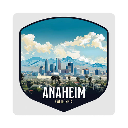 Anaheim California Design A Souvenir 4x4-Inch Coaster Acrylic 4 Pack 