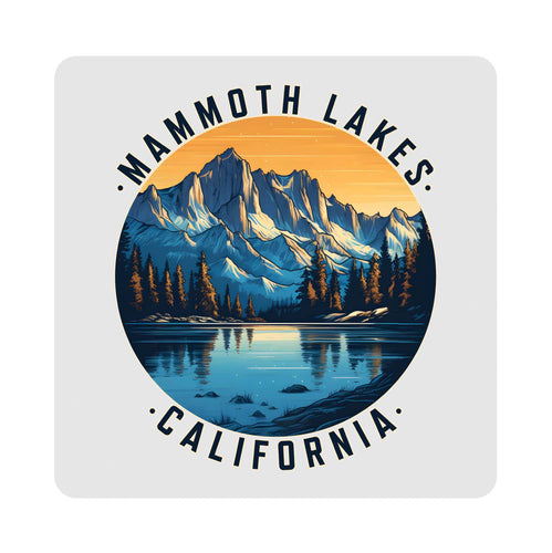 Mammoth Lakes California Design B Souvenir 4x4-Inch Coaster Acrylic 4 Pack 