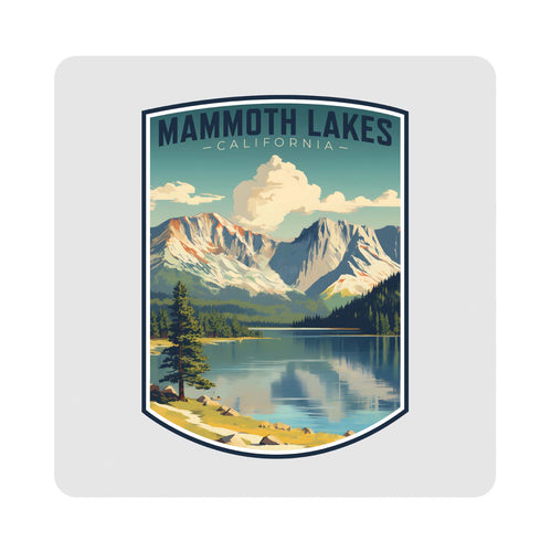 Mammoth Lakes California Design C Souvenir 4x4-Inch Coaster Acrylic 4 Pack 