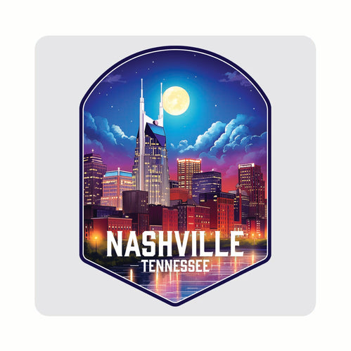 Nashville Tennessee Design D Souvenir 4x4-Inch Coaster Acrylic 4 Pack 