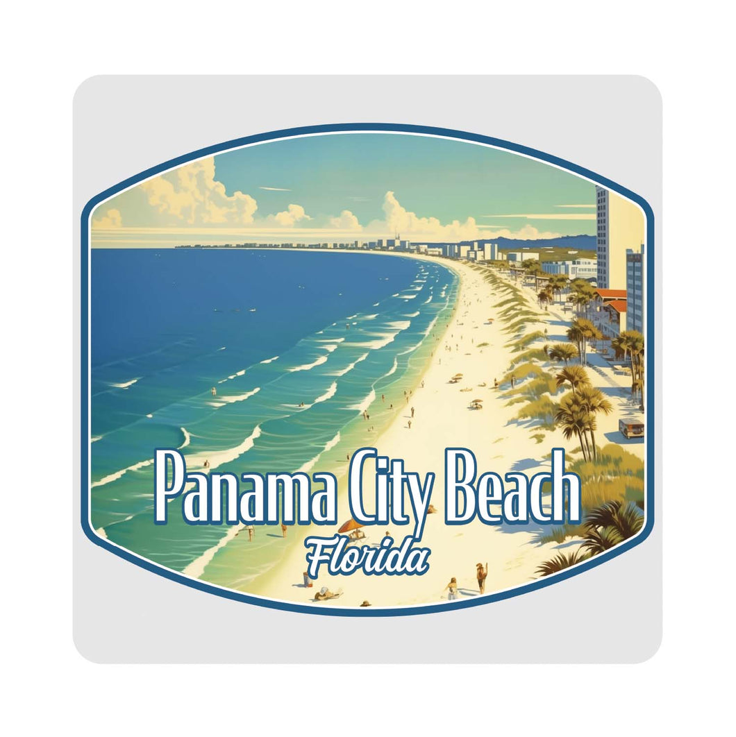 Panama City Beach Florida Design A Souvenir 4x4-Inch Coaster Acrylic 4 Pack 