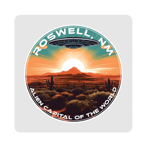 Roswell New Mexico Design A Souvenir 4x4-Inch Coaster Acrylic 4 Pack 