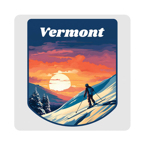 Vermont Design B Souvenir 4x4-Inch Coaster Acrylic 4 Pack 
