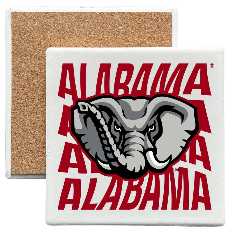 Alabama Crimson Tide Officially Licensed 4x4-Inch Ceramic Coaster – Logo or Medley Design Logo