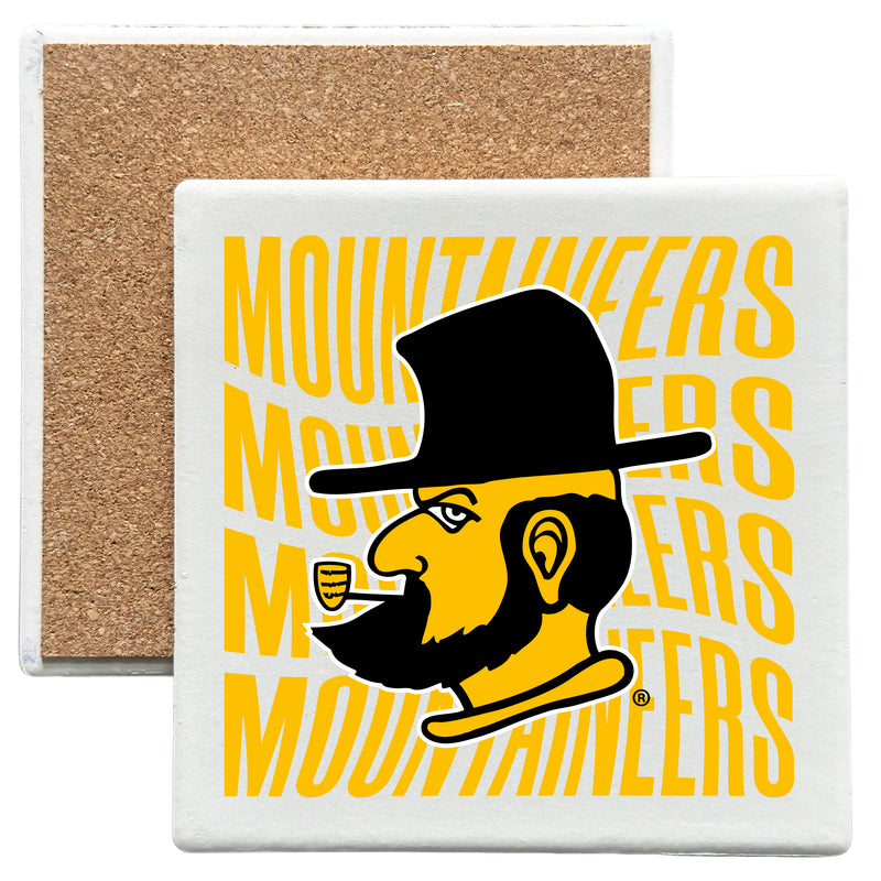 Appalachian State Officially Licensed 4x4-Inch Ceramic Coaster – Logo or Medley Design Logo