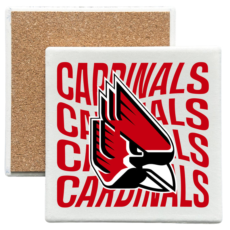 Ball State University Officially Licensed 4x4-Inch Ceramic Coaster – Logo or Medley Design Logo