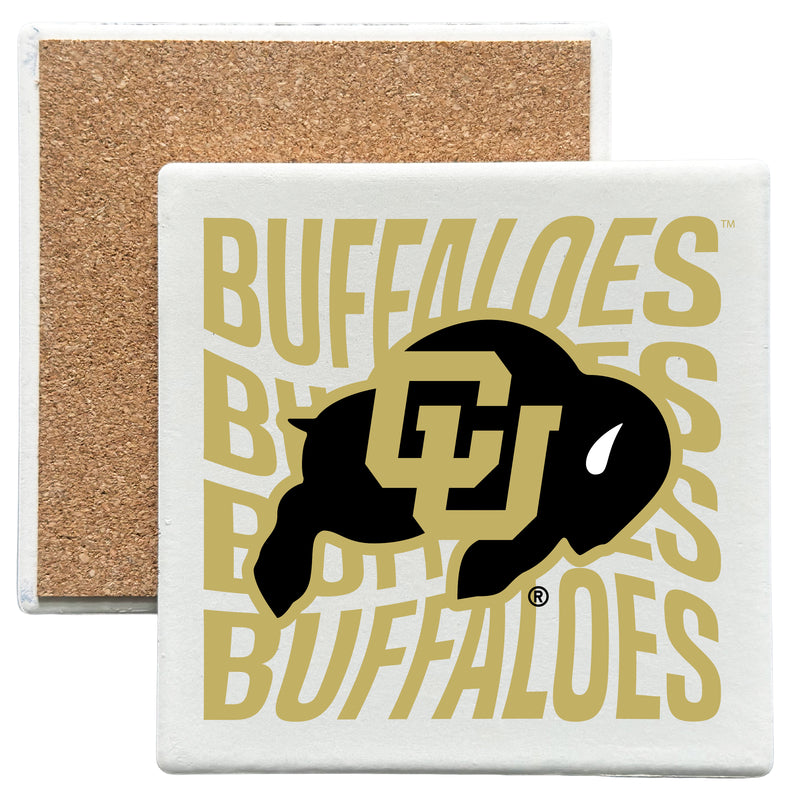 Colorado Buffaloes Officially Licensed 4x4-Inch Ceramic Coaster – Logo or Medley Design Logo