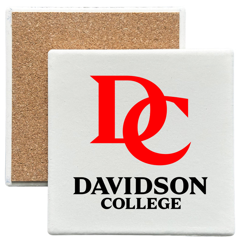 Davidson College Officially Licensed 4x4-Inch Ceramic Coaster – Logo or Medley Design Logo