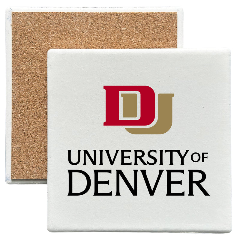 University of Denver Pioneers Officially Licensed 4x4-Inch Ceramic Coaster – Logo or Medley Design Logo