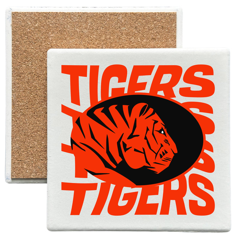 East Central University Tigers Officially Licensed 4x4-Inch Ceramic Coaster – Logo or Medley Design Logo
