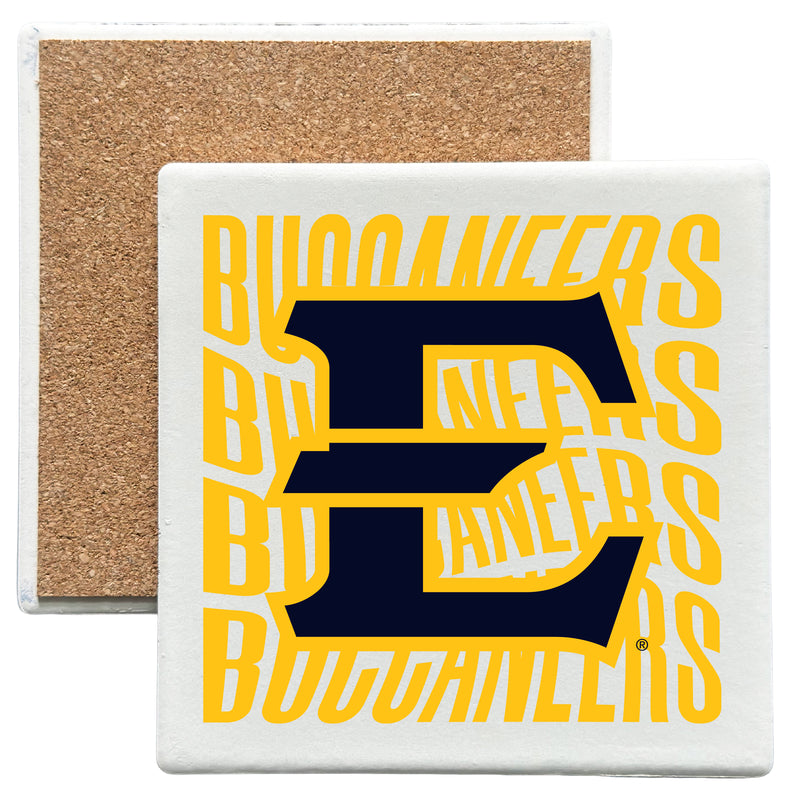 East Tennessee State University Officially Licensed 4x4-Inch Ceramic Coaster – Logo or Medley Design Logo