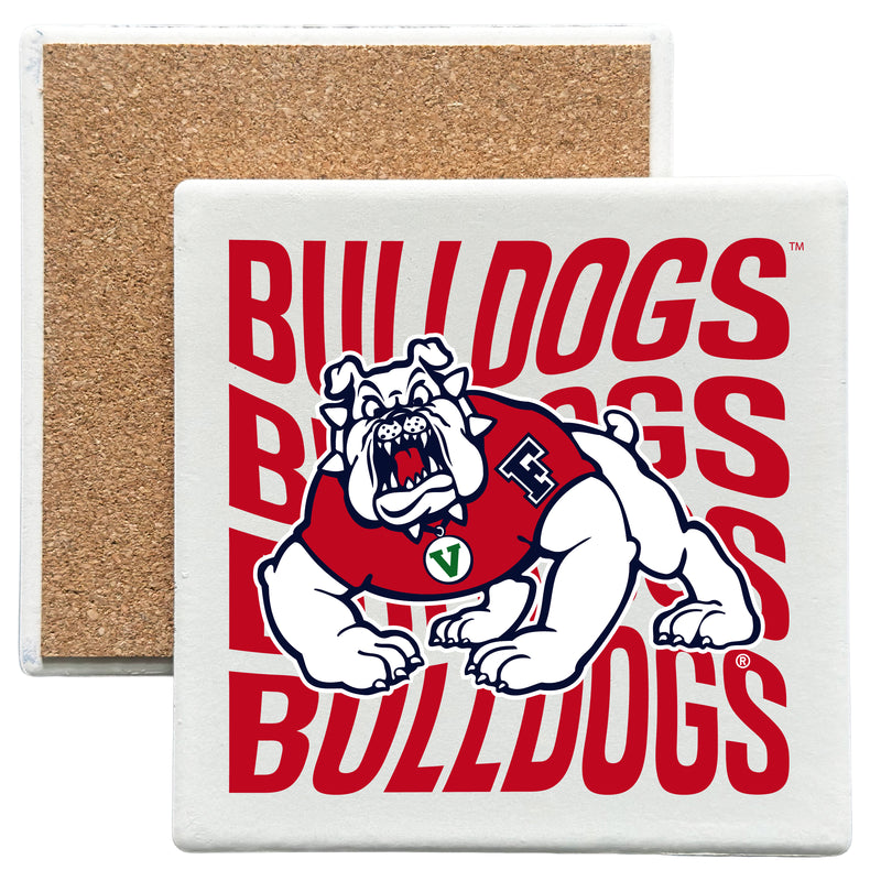 Fresno State Bulldogs Officially Licensed 4x4-Inch Ceramic Coaster – Logo or Medley Design Logo