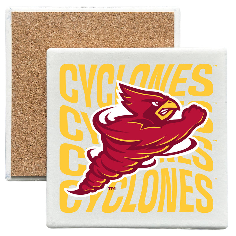 Iowa State Cyclones Officially Licensed 4x4-Inch Ceramic Coaster – Logo or Medley Design Logo