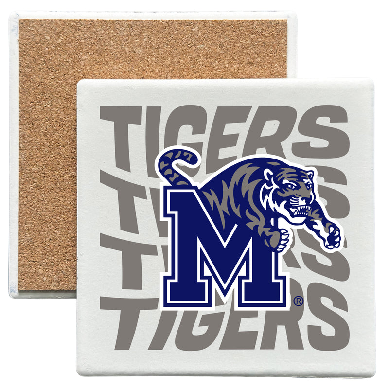 Memphis Tigers Officially Licensed 4x4-Inch Ceramic Coaster – Logo or Medley Design Logo