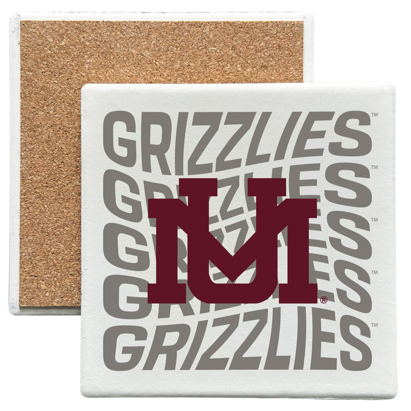 Montana University Officially Licensed 4x4-Inch Ceramic Coaster – Logo or Medley Design Logo
