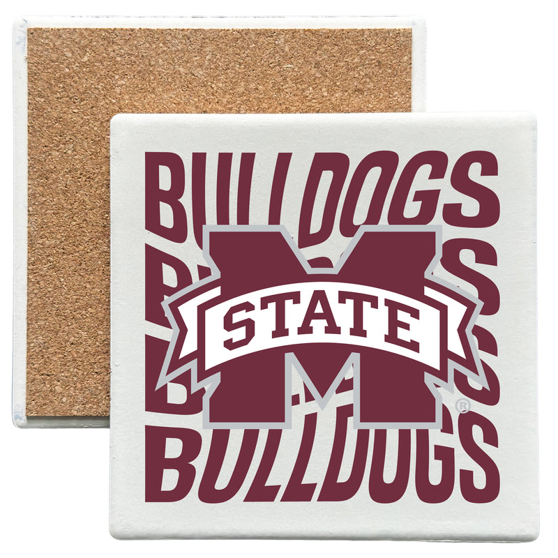 Mississippi State Bulldogs Officially Licensed 4x4-Inch Ceramic Coaster – Logo or Medley Design Logo