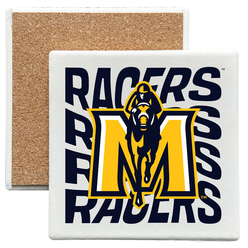 Murray State University Officially Licensed 4x4-Inch Ceramic Coaster – Logo or Medley Design Logo