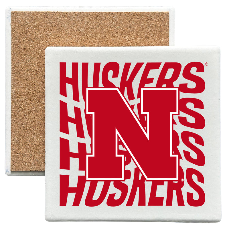 Nebraska Cornhuskers Officially Licensed 4x4-Inch Ceramic Coaster – Logo or Medley Design Logo