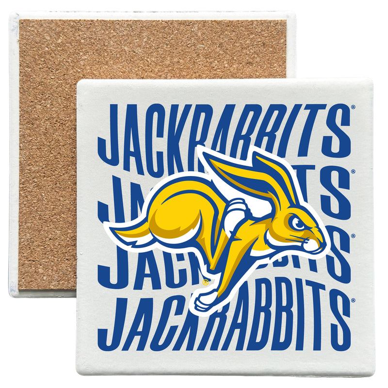 South Dakota State Jackrabbits Officially Licensed 4x4-Inch Ceramic Coaster – Logo or Medley Design Logo
