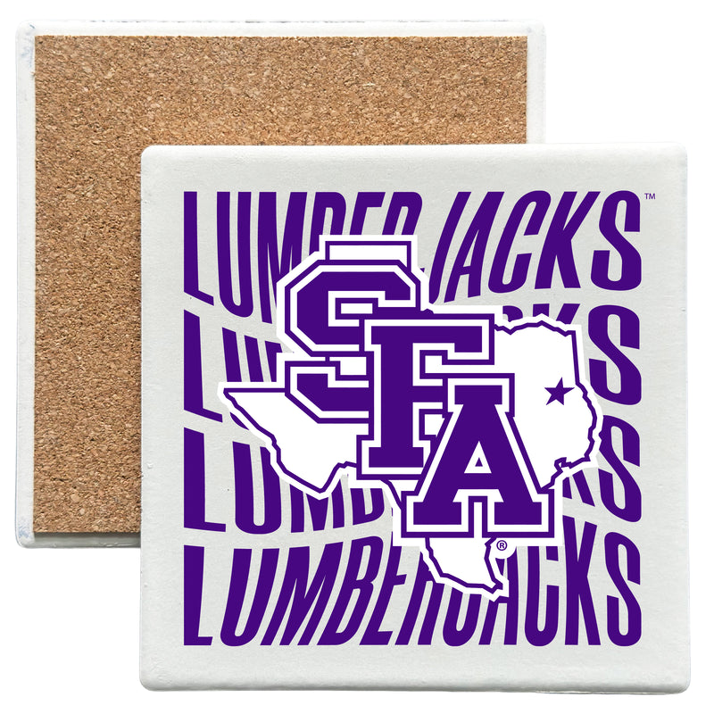Stephen F. Austin State University Officially Licensed 4x4-Inch Ceramic Coaster – Logo or Medley Design Logo