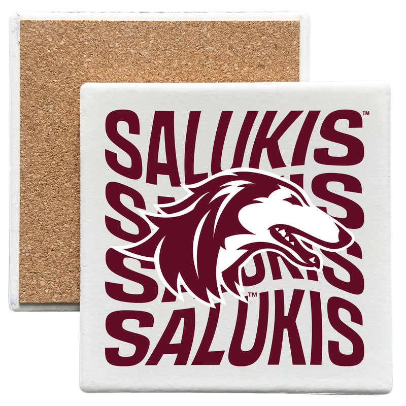 Southern Illinois Salukis Officially Licensed 4x4-Inch Ceramic Coaster – Logo or Medley Design Logo