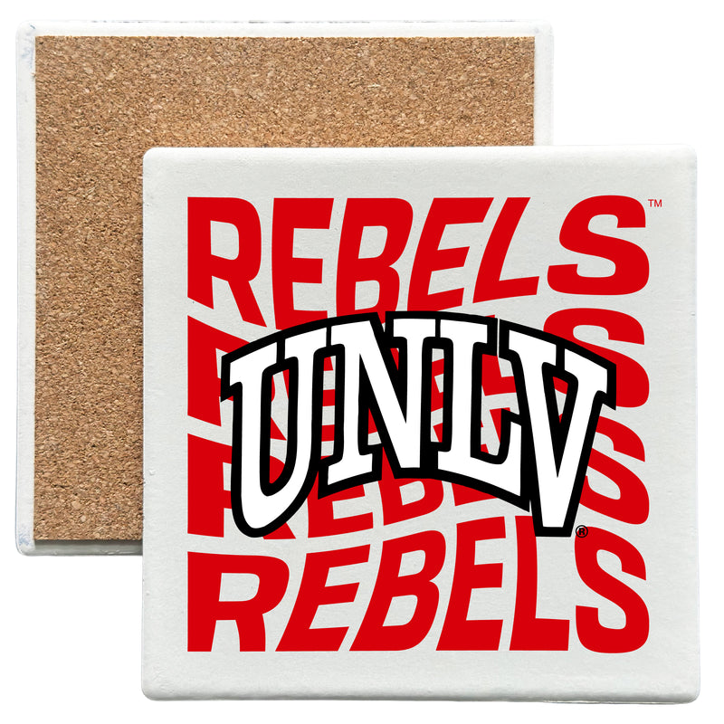 UNLV Rebels Officially Licensed 4x4-Inch Ceramic Coaster – Logo or Medley Design Logo