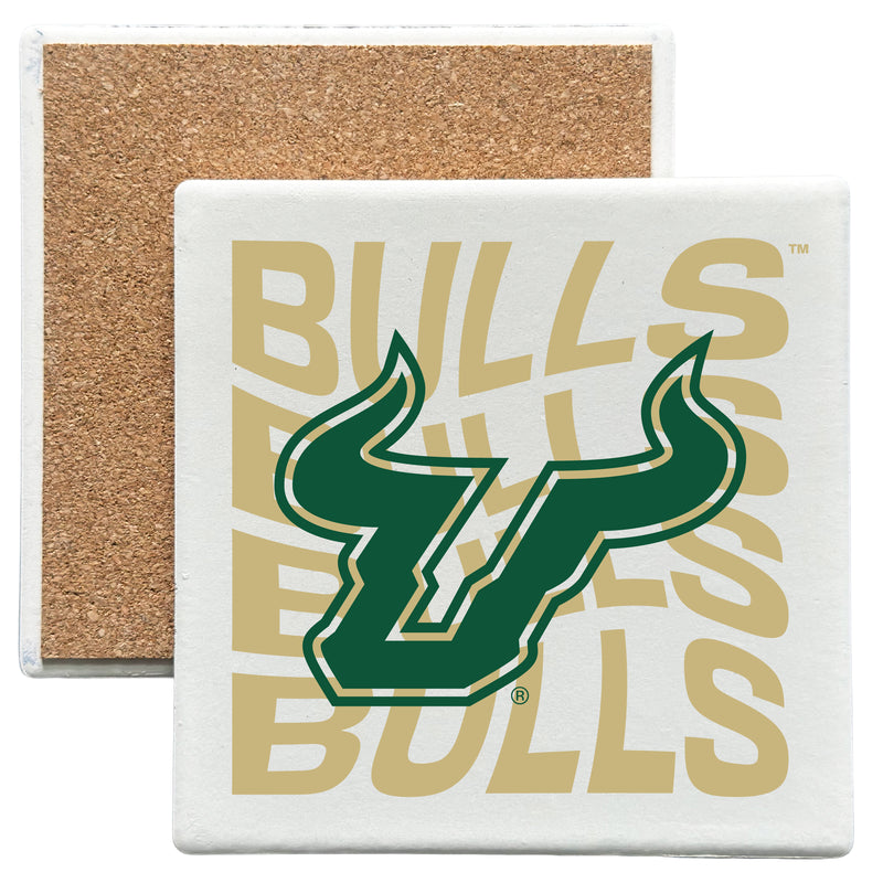 South Florida Bulls Officially Licensed 4x4-Inch Ceramic Coaster – Logo or Medley Design Logo