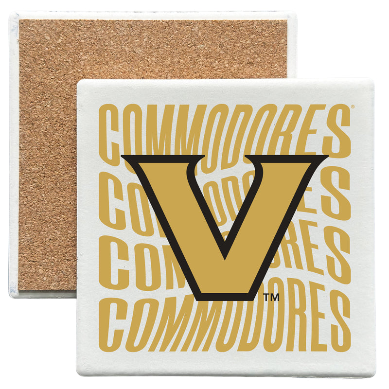 Vanderbilt University Officially Licensed 4x4-Inch Ceramic Coaster – Logo or Medley Design Logo