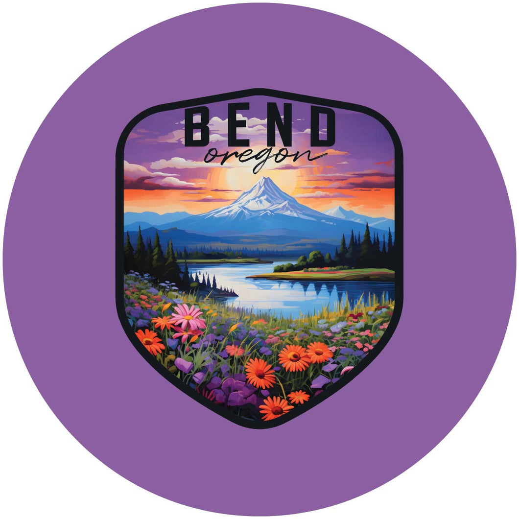 Bend Oregon Design A Souvenir Coaster Paper 4 Pack 