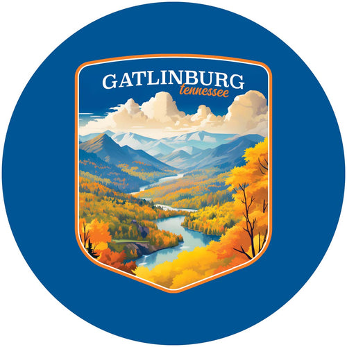 Gatlinburg Tennessee Design D Souvenir Coaster Paper 4 Pack 