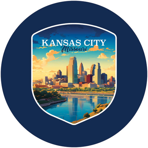Kansas City Missouri Design A Souvenir Coaster Paper 4 Pack