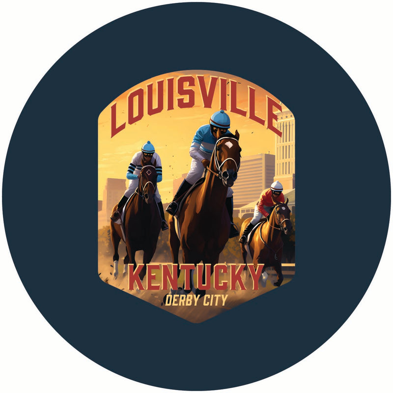 Louisville Kentucky Derby City Design Souvenir Coaster Paper 4 Pack 