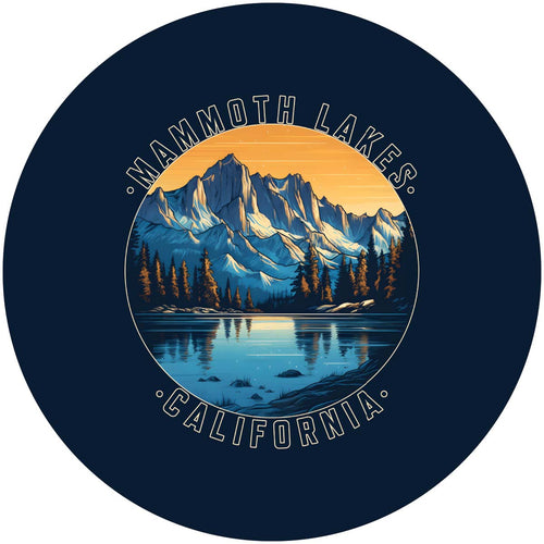 Mammoth Lakes California Design B Souvenir Coaster Paper 4 Pack 