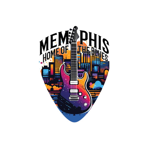 Memphis Tennessee Design B Souvenir Coaster Paper 4 Pack