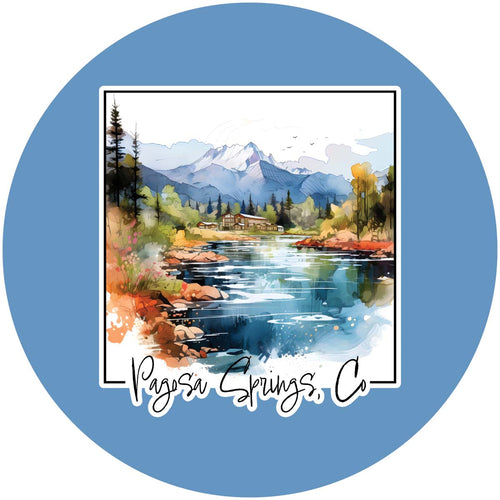 Pagosa Springs Colorado Design A Souvenir Coaster Paper 4 Pack