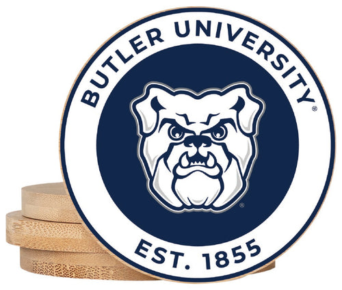 Butler Bulldogs Coaster Wooden 3.5 x 3.5-Inch 4 Pack Officially Licensed Collegiate Product 
