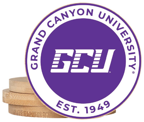 Grand Canyon University Lopes Coaster Wooden 3.5 x 3.5-Inch 4 Pack Officially Licensed Collegiate Product 