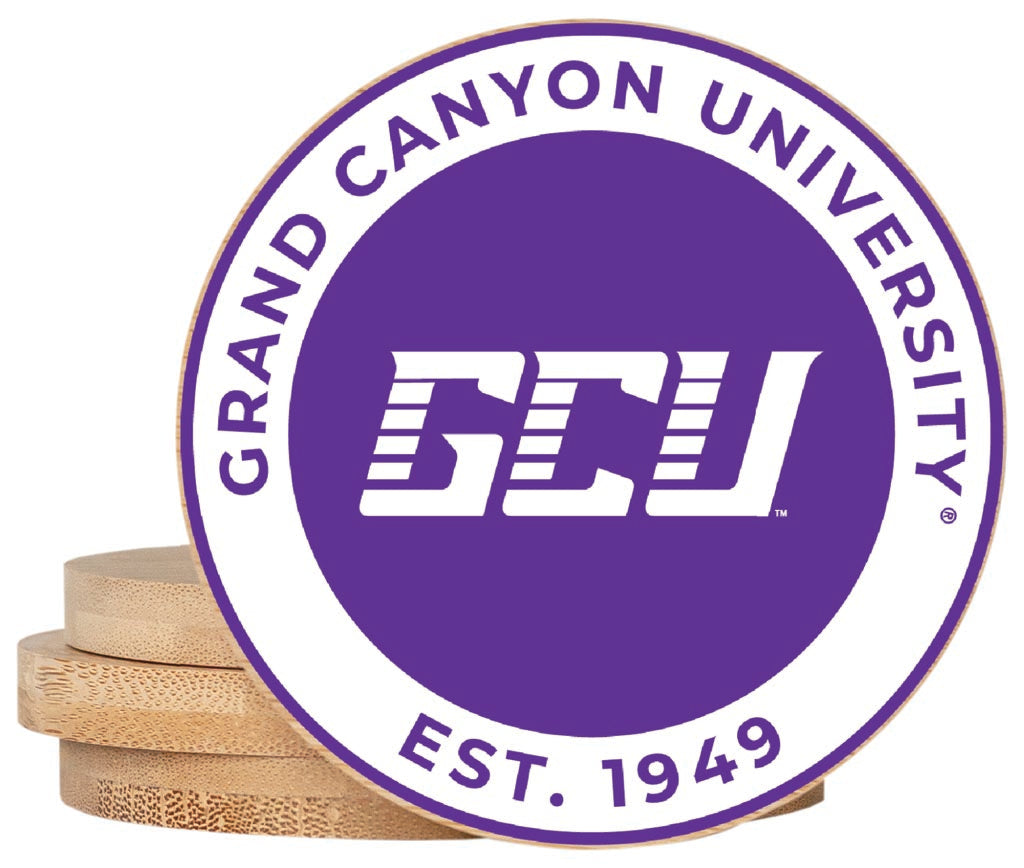 Grand Canyon University Lopes Coaster Wooden 3.5 x 3.5-Inch 4 Pack Officially Licensed Collegiate Product 