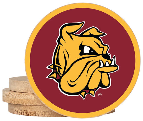 Minnesota Duluth Bulldogs Coaster Wooden 3.5 x 3.5-Inch 4 Pack Officially Licensed Collegiate Product 