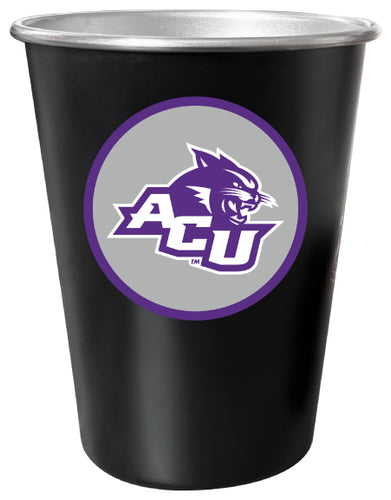 Abilene Christian University 8 oz Tin Cup Black Matte Coating Officially Licensed 4-Pack with Gift Bag