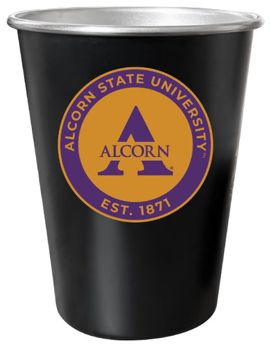 Alcorn State Braves 8 oz Tin Cup Black Matte Coating Officially Licensed Single