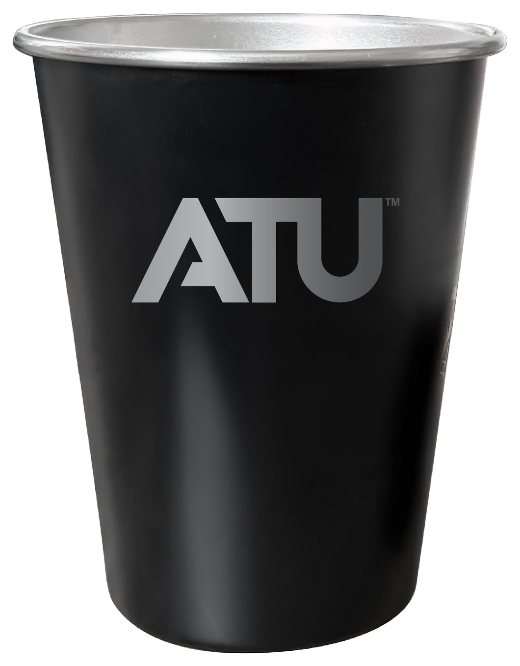 Arkansas Tech University 8 oz Engraved Tin Cup Black Matte Coating Officially Licensed 