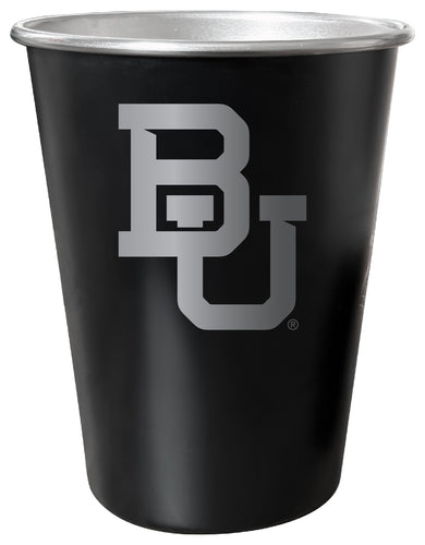 Baylor Bears 8 oz Engraved Tin Cup Black Matte Coating Officially Licensed 