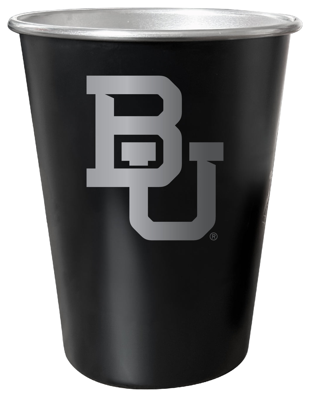 Baylor Bears 8 oz Engraved Tin Cup Black Matte Coating Officially Licensed 