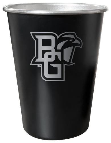 Bowling Green Falcons 8 oz Engraved Tin Cup Black Matte Coating Officially Licensed 