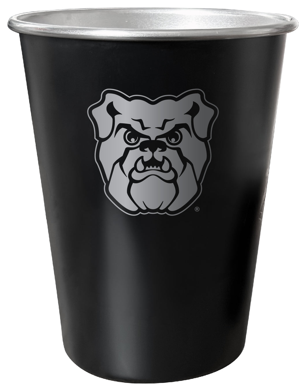 Butler Bulldogs 8 oz Engraved Tin Cup Black Matte Coating Officially Licensed 