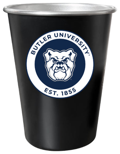 Butler Bulldogs 8 oz Tin Cup Black Matte Coating Officially Licensed Single