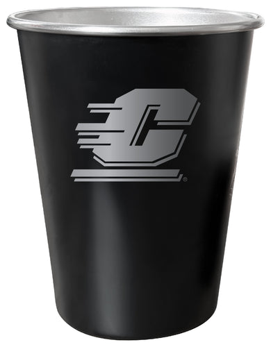 Central Michigan University 8 oz Engraved Tin Cup Black Matte Coating Officially Licensed 