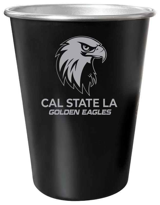 California State University Los Angeles 8 oz Engraved Tin Cup Black Matte Coating Officially Licensed