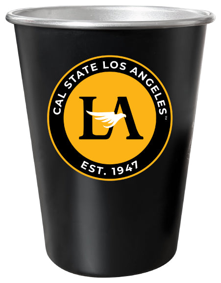 California State University Los Angeles 8 oz Tin Cup Black Matte Coating Officially Licensed Single